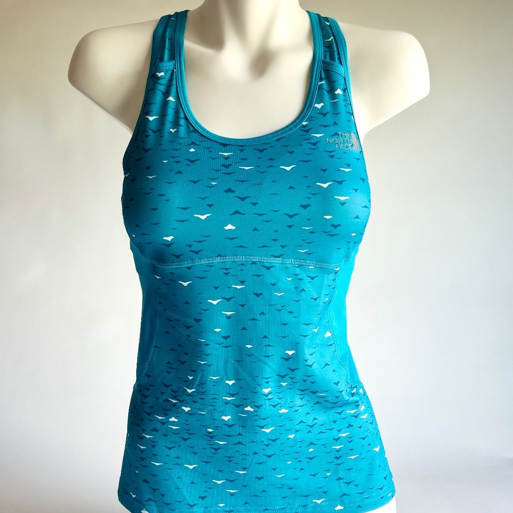 The North Face Blue White Nylon Polyester Sport Top size S/P